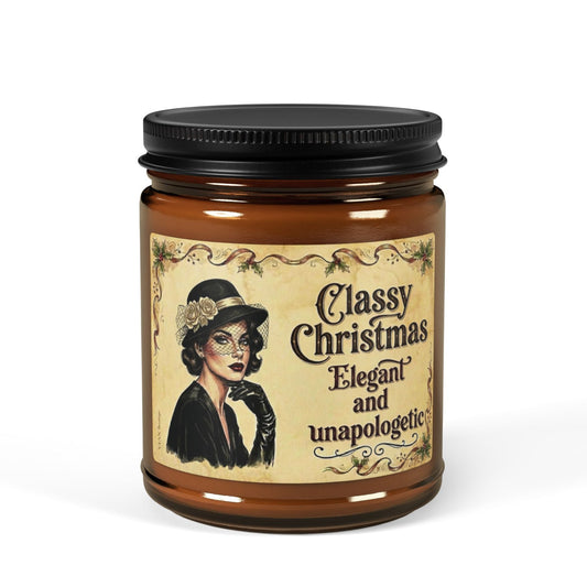 Classy Christmas | Elegant Vintage Lady Candle